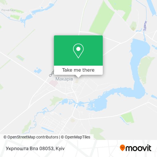 Укрпошта Впз 08053 map
