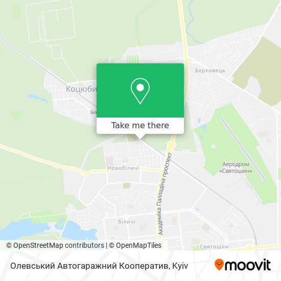 Олевський Автогаражний Кооператив map