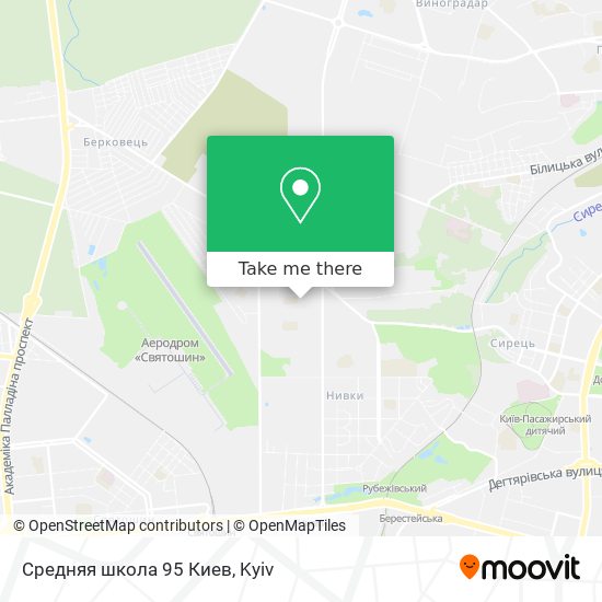 Средняя школа 95 Киев map