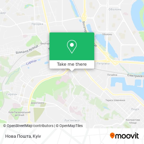 Нова Пошта map