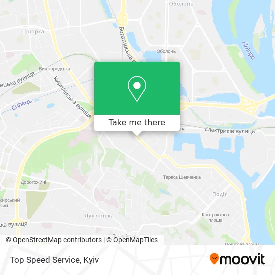 Карта Top Speed Service