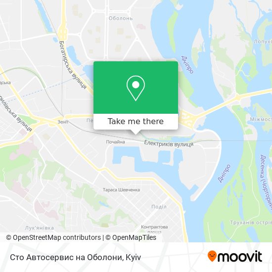 Сто Автосервис на Оболони map