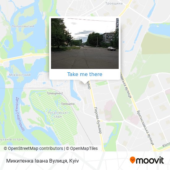 Микитенка Івана Вулиця map