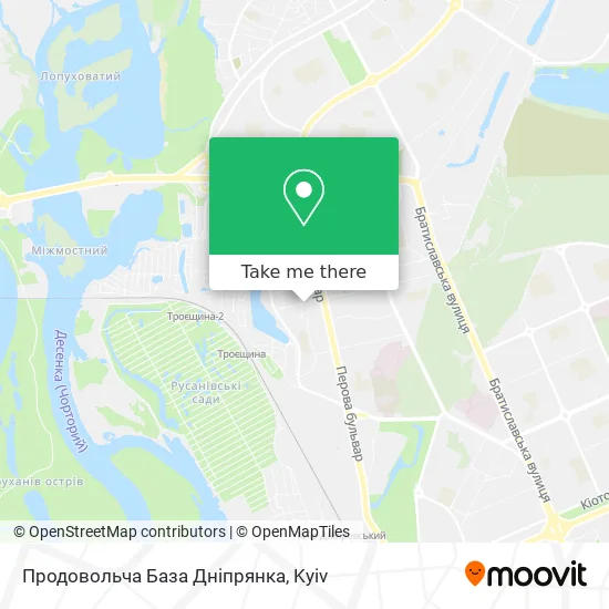 Карта Продовольча База Дніпрянка