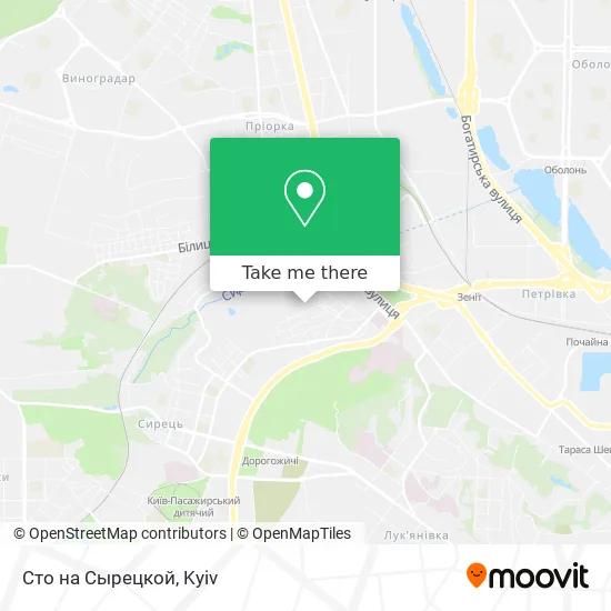 Сто на Сырецкой map