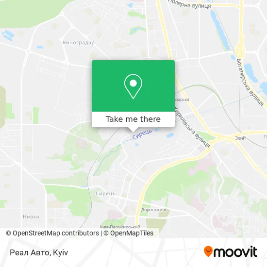 Карта Реал Авто