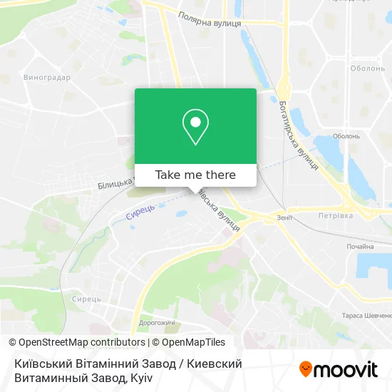 Київський Вітамінний Завод / Киевский Витаминный Завод map