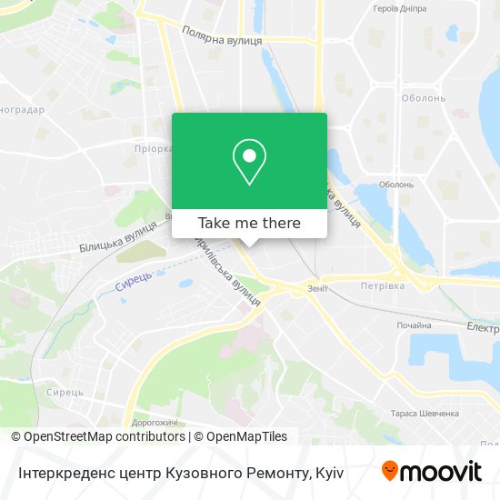 Інтеркреденс центр Кузовного Ремонту map