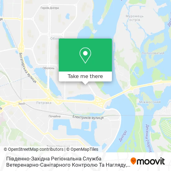 Карта Південно-Західна Регіональна Служба Ветеренарно-Санітарного Контролю Та Нагляду
