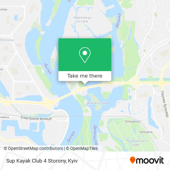 Sup Kayak Club 4 Storony map