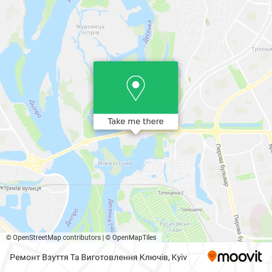 Карта Ремонт Взуття Та Виготовлення Ключів