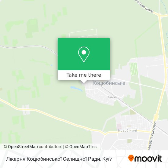 Лікарня Коцюбинської Селищної Ради map