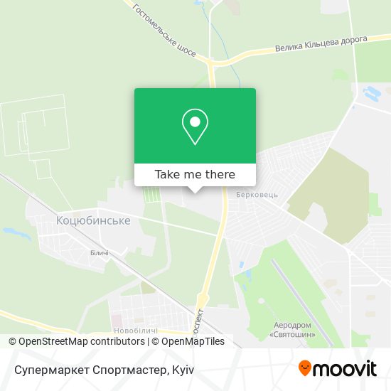 Супермаркет Спортмастер map