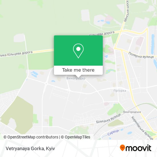 Vetryanaya Gorka map