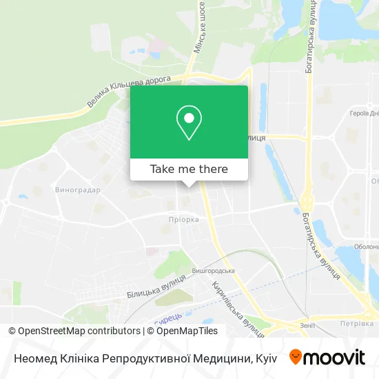Неомед Клініка Репродуктивної Медицини map