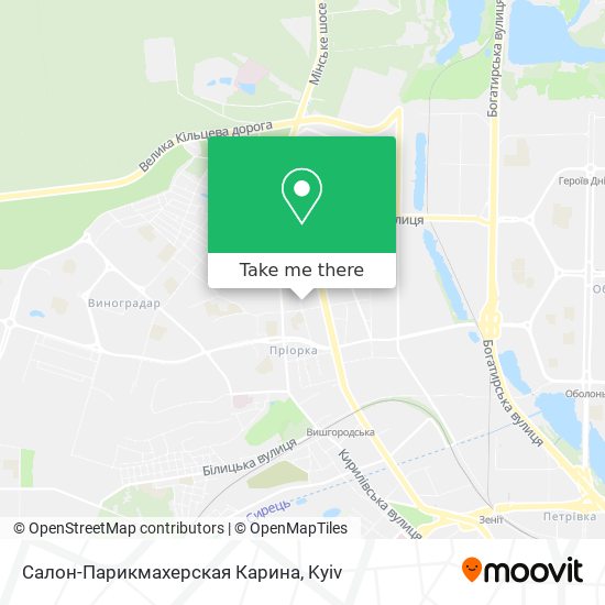 Карта Салон-Парикмахерская Карина