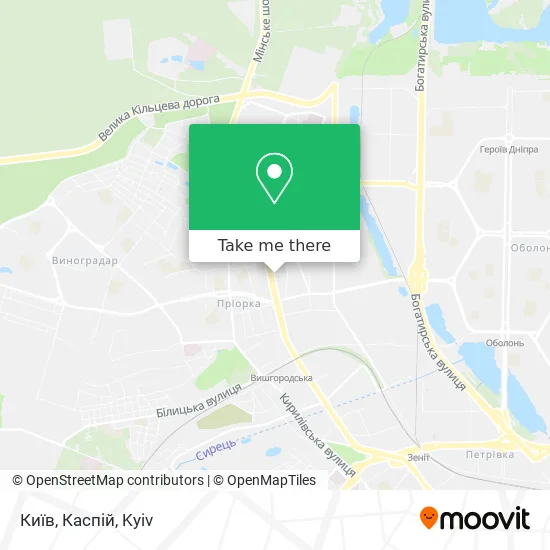 Київ, Каспій map