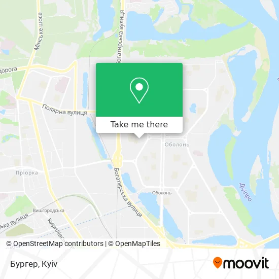 Карта Бургер