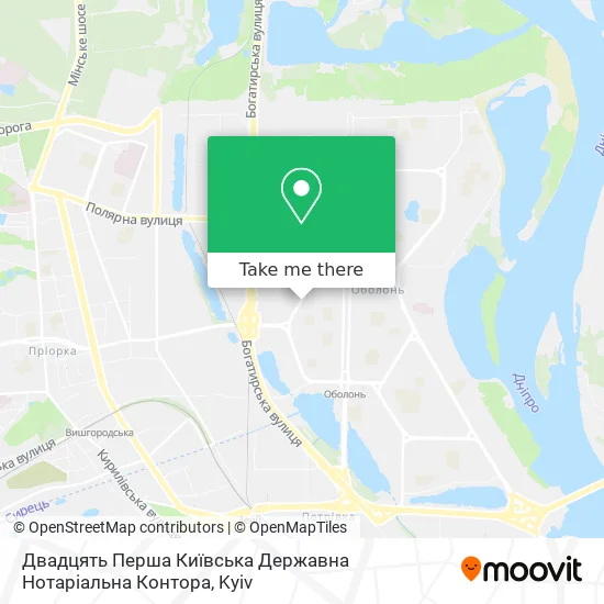 Карта Двадцять Перша Київська Державна Нотаріальна Контора