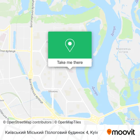 Карта Київський Міський Пологовий будинок 4