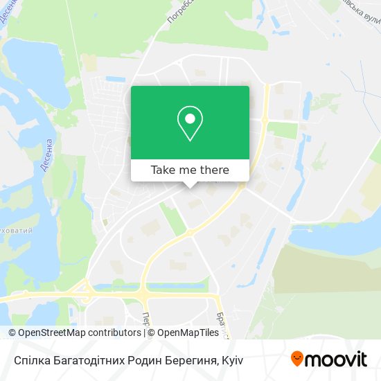 Спілка Багатодітних Родин Берегиня map