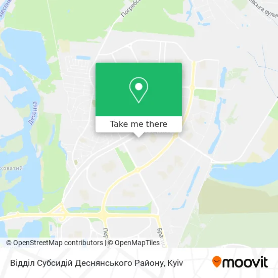 Відділ Субсидій Деснянського Району map
