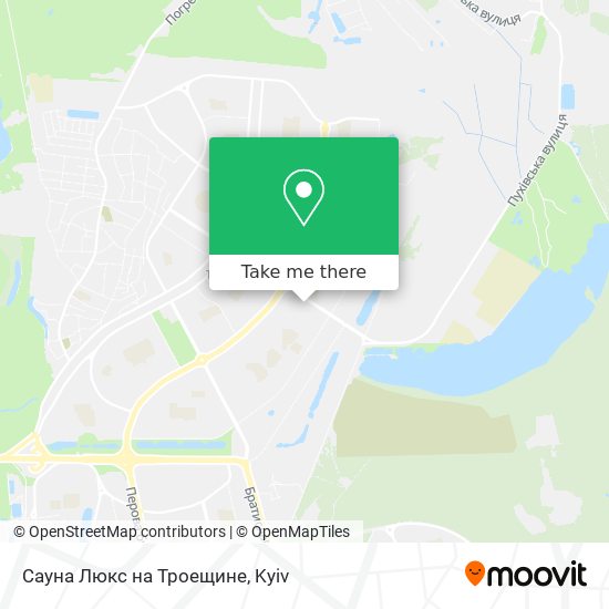 Сауна Люкс на Троещине map