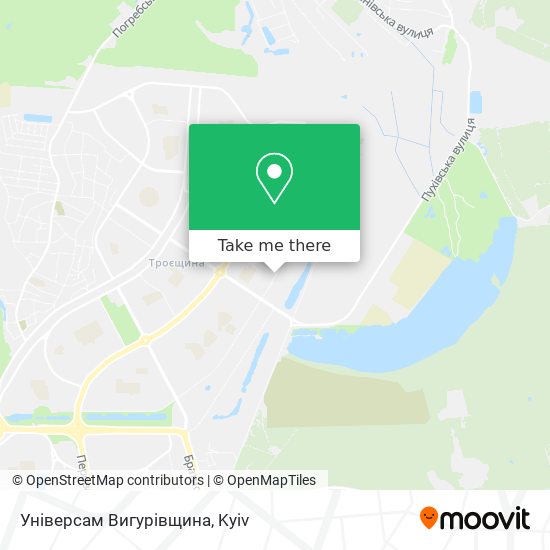 Універсам Вигурівщина map