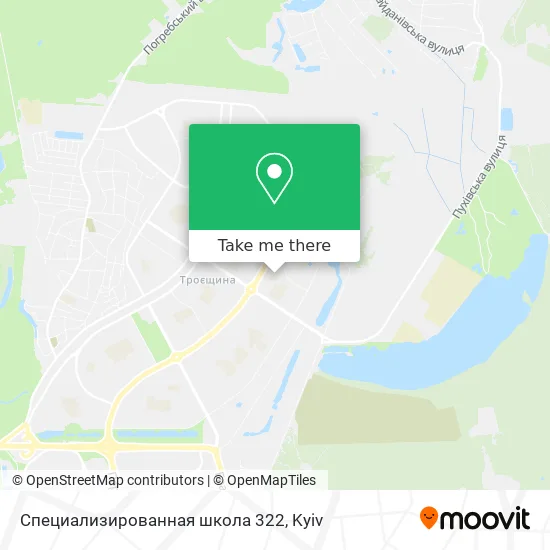 Специализированная школа 322 map