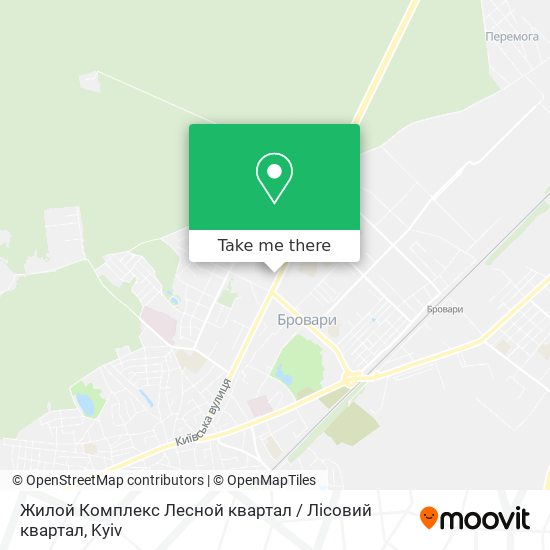 Карта Жилой Комплекс Лесной квартал / Лісовий квартал