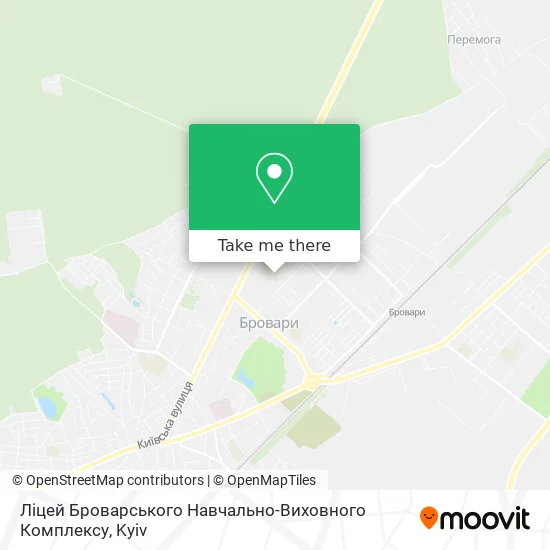 Карта Ліцей Броварського Навчально-Виховного Комплексу