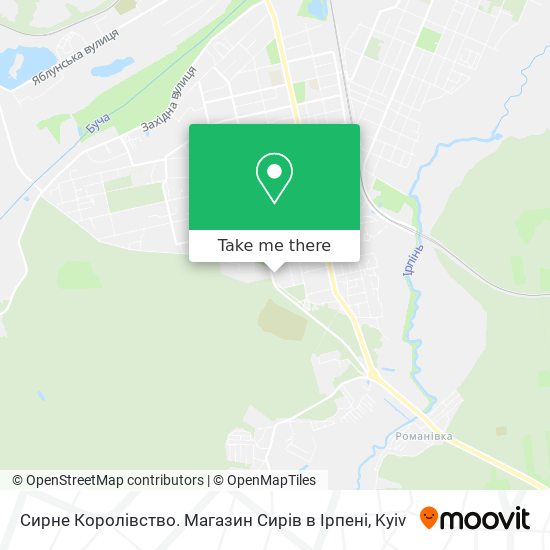 Сирне Королівство. Магазин Сирів в Ірпені map