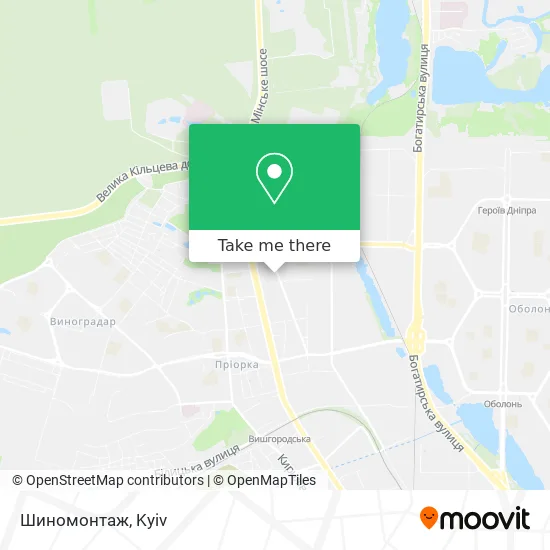 Шиномонтаж map