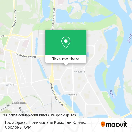 Громадська Приймальня Команди Кличка Оболонь map