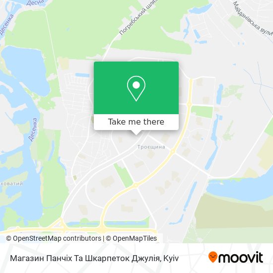 Магазин Панчіх Та Шкарпеток Джулія map