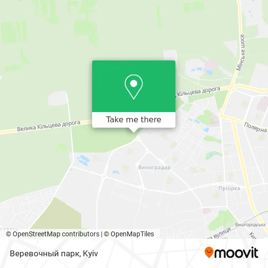 Карта Веревочный парк