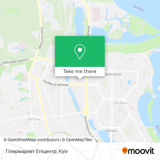 Гіпермаркет Епіцентр map