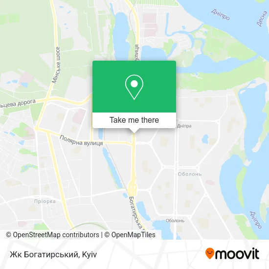 Карта Жк Богатирський