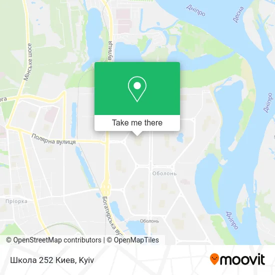 Школа 252 Киев map