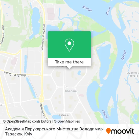 Академія Перукарського Мистецтва Володимир Тарасюк map