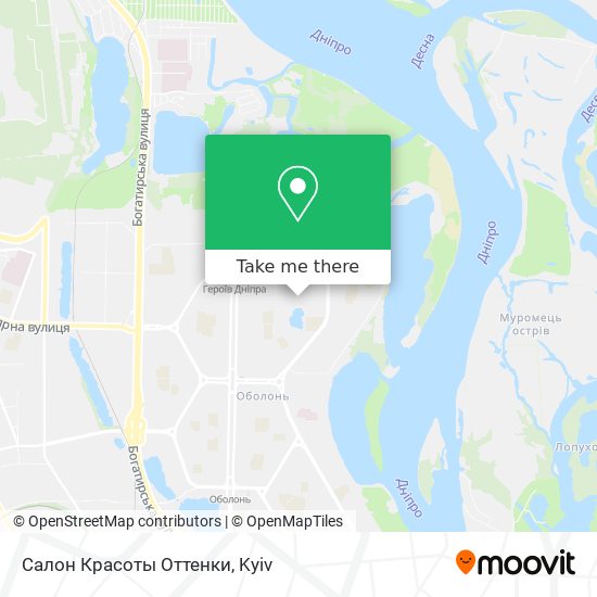 Салон Красоты Оттенки map