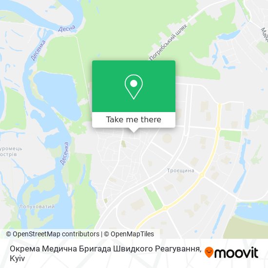 Окрема Медична Бригада Швидкого Реагування map