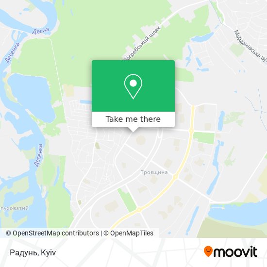 Радунь map