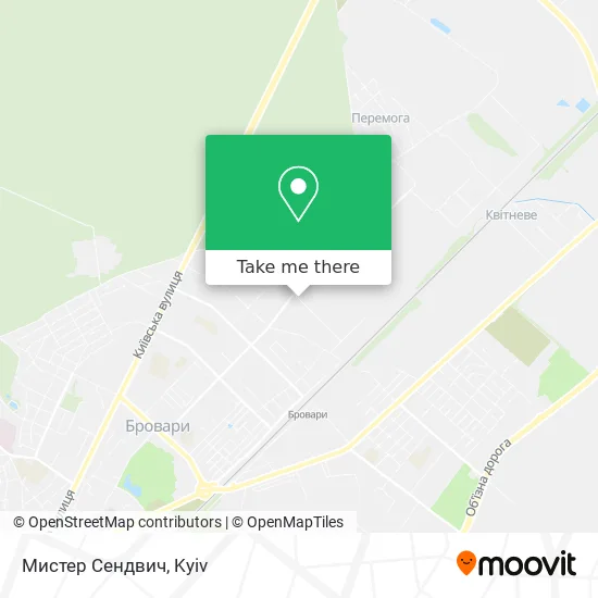 Карта Мистер Сендвич