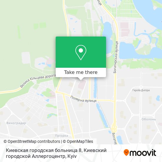 Киевская городская больница 8, Киевский городской Аллергоцентр map