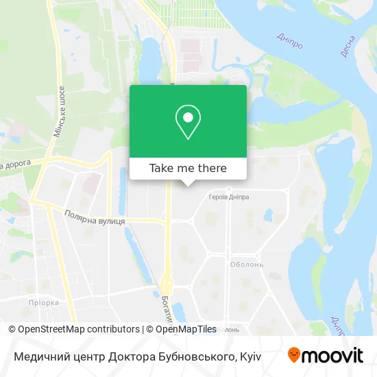 Медичний центр Доктора Бубновського map