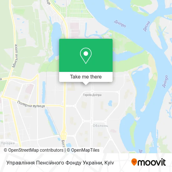 Карта Управління Пенсійного Фонду України
