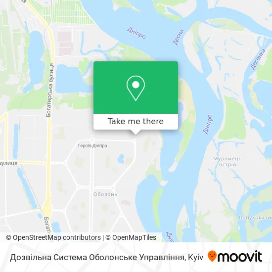 Дозвільна Система Оболонське Управління map