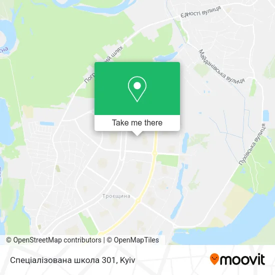 Карта Спеціалізована школа 301