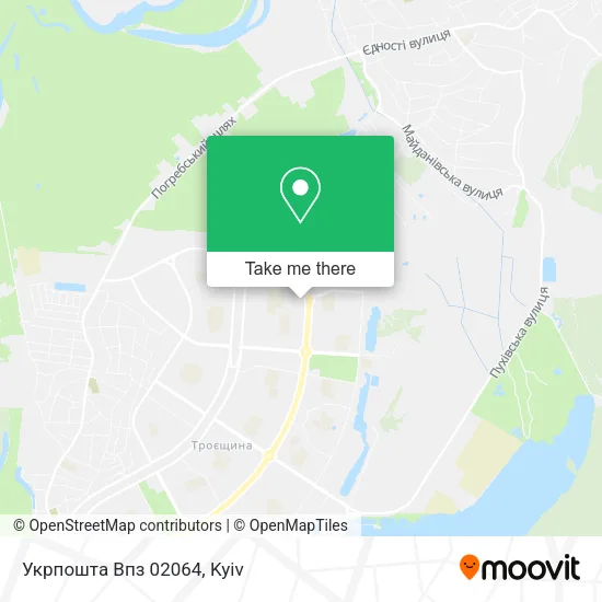 Карта Укрпошта Впз 02064